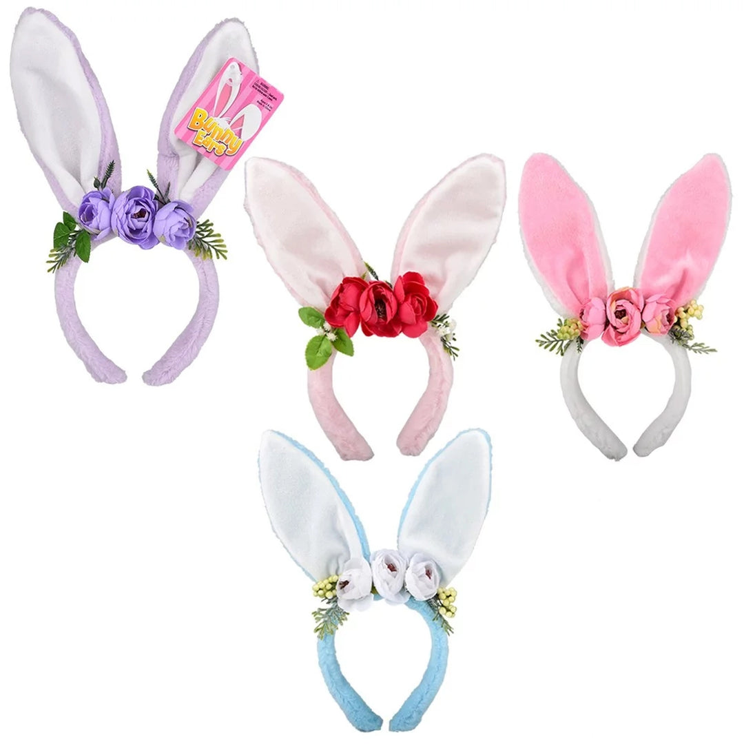 Bunny Ears with Flowers for Kids
