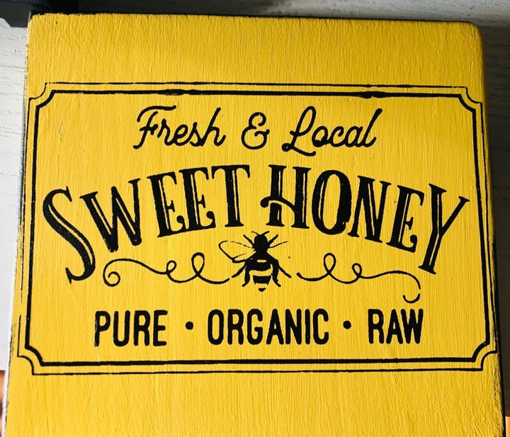 Farmhouse Honey Bee Sign